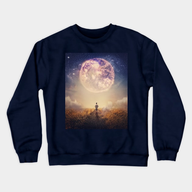 Follow the magic Crewneck Sweatshirt by psychoshadow